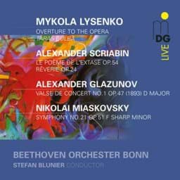 Zeige Details für A. Glazunov, M. Lysenko, N. Mjaskowski & A. Skrjabin - Orchesterwerke Bild von A. Glazunov, M. Lysenko, N. Mjaskowski & A. Skrjabin - Orchesterwerke