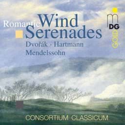 Zeige Details für A. Dvorák, F. Mendelssohn & E. Hartmann - Romantische Bläserserenaden  Bild von A. Dvorák, F. Mendelssohn & E. Hartmann - Romantische Bläserserenaden