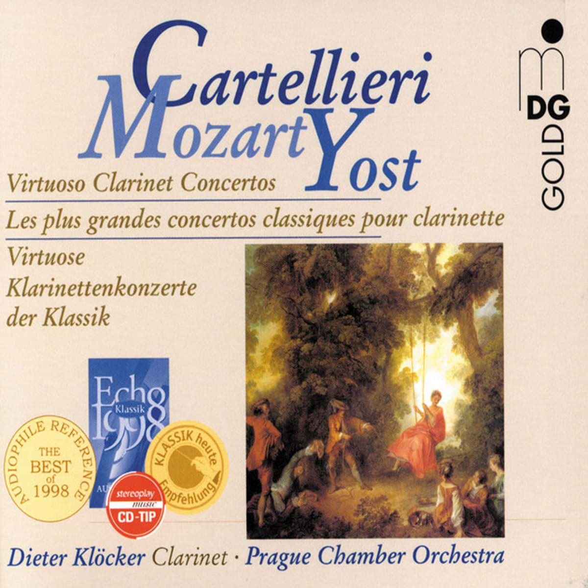 Bild von A. C. Cartellieri, W. A. Mozart & M. Yost - Virtuose Klarinettenkonzerte